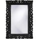 Barcelona 46 X 32 inch Glossy Black Wall Mirror
