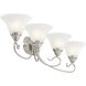 Coronado 4 Light 36 inch Brushed Nickel Bath Vanity Wall Light