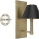 Mcgill 1 Light 8.75 inch Natural Brass Wall Sconce Wall Light