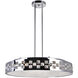 Cinderella 10 Light 26 inch Chrome Down Chandelier Ceiling Light