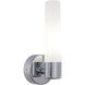 Saber 1 Light 4.75 inch Chrome Wall Sconce Wall Light