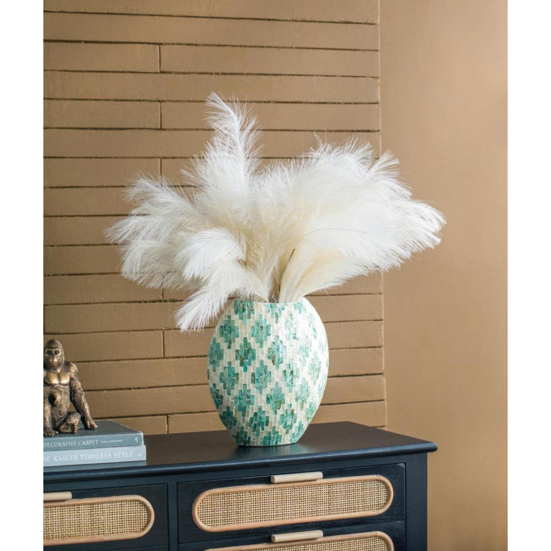 Diamond 13.8 X 5.9 inch Vase