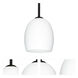 Lucia 1 Light Black Stem Pendant Ceiling Light