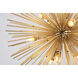 Canada 9 Light 27.5 inch Brass Chandelier Ceiling Light