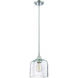 Signature 1 Light 6.75 inch Chrome Mini Pendant Ceiling Light