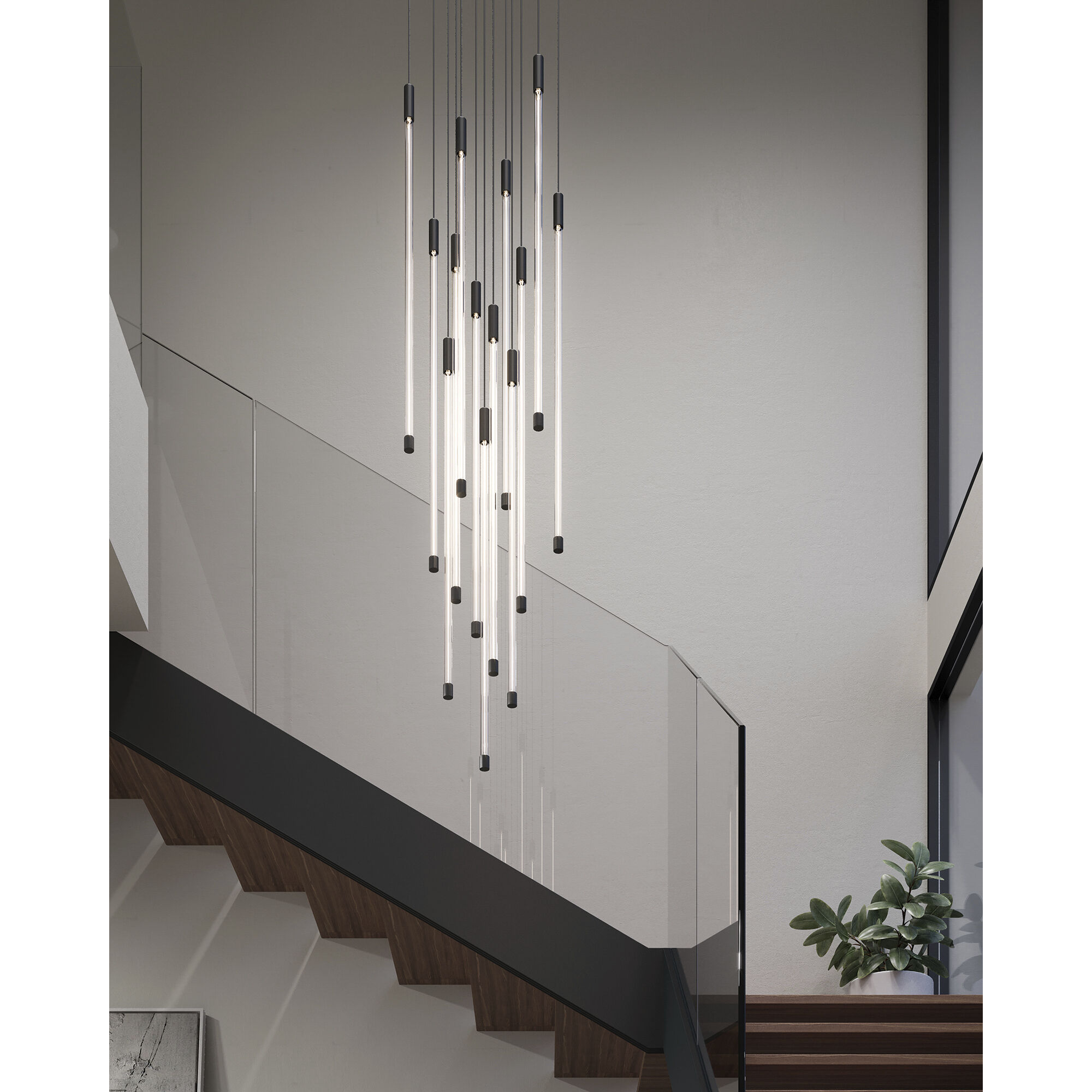 Motif Multi Pendant Ceiling Light in Black