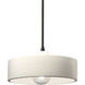 Radiance Collection 1 Light 12 inch Matte Black Pendant Ceiling Light