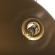 Fenton 18 inch Black with Antiqued Gold Accents Pendant Light Ceiling Light