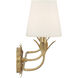 Broche Bath Vanity Light Wall Light in Antique Gold