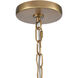 Cecil 8 Light 28 inch Natural Brass Chandelier Ceiling Light