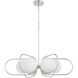 Belmont 6 Light 30 inch Polished Nickel Chandelier Ceiling Light