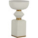 Norris Occasional Table in Cerused White / Stained Gold