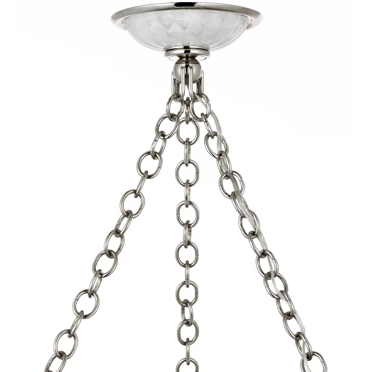 AERIN Rosehill LED 28 inch Polished Nickel Bowl Chandelier Ceiling Light