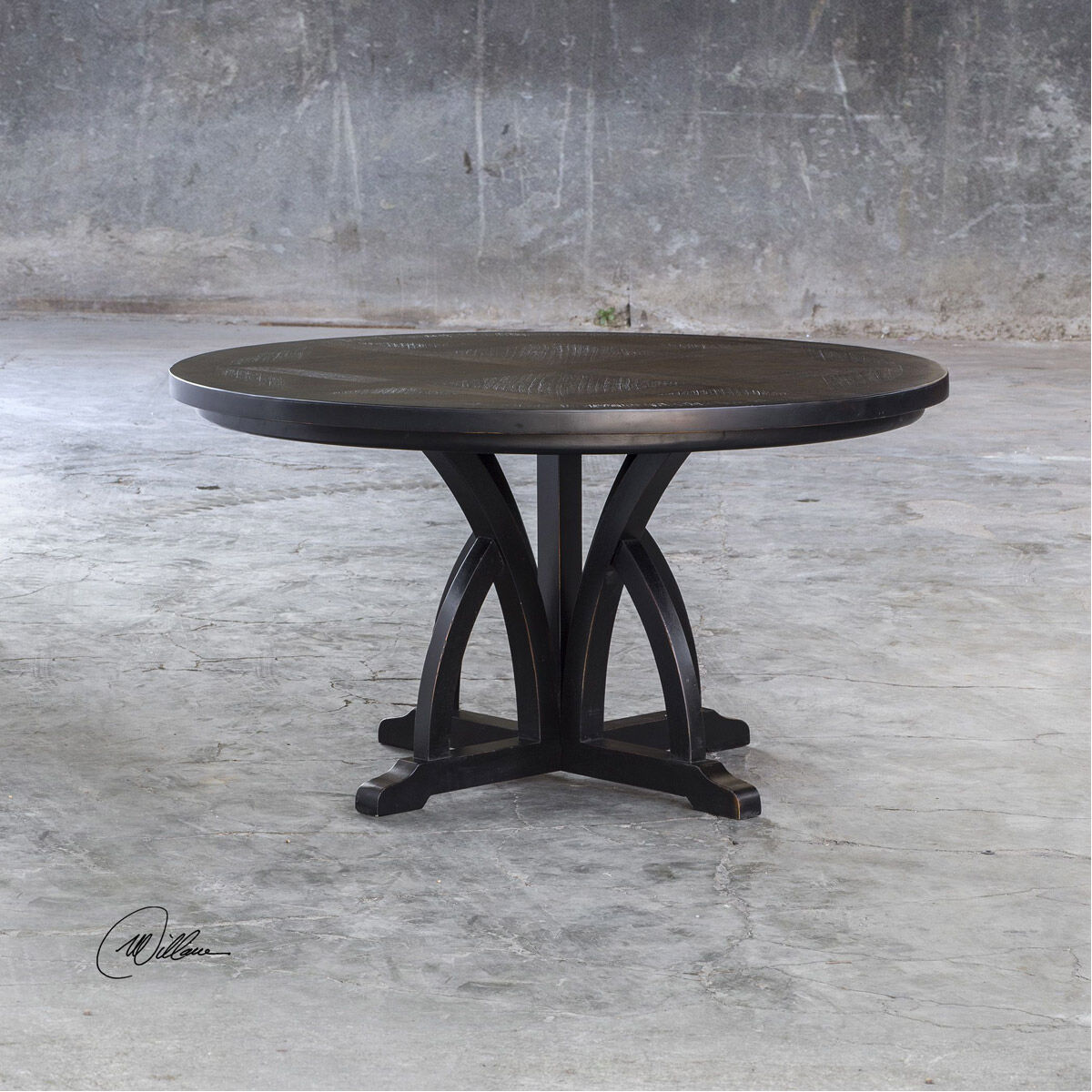 Maiva 56 X 30 inch Black Dining Table