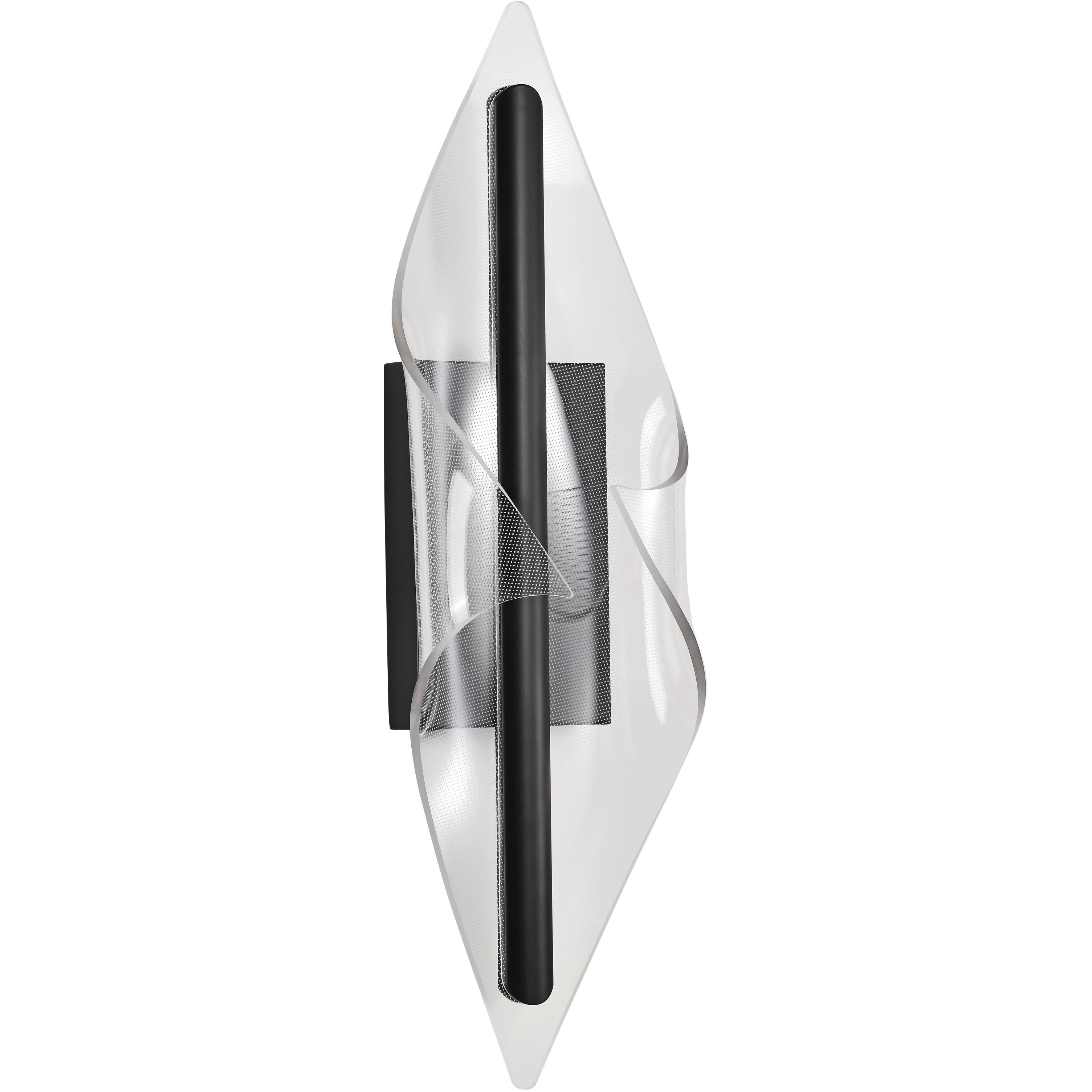 Geneva LED 6.75 inch Matte Black Vanity Light Wall Light