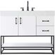 Caroline 42 X 34 inch White Bathroom Vanity Cabinet
