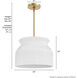 Harlowe 1 Light 14 inch Luxe Gold Pendant Ceiling Light, Medium