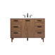 Baldwin 48 X 22 X 34 inch Walnut Brown Vanity Sink Set