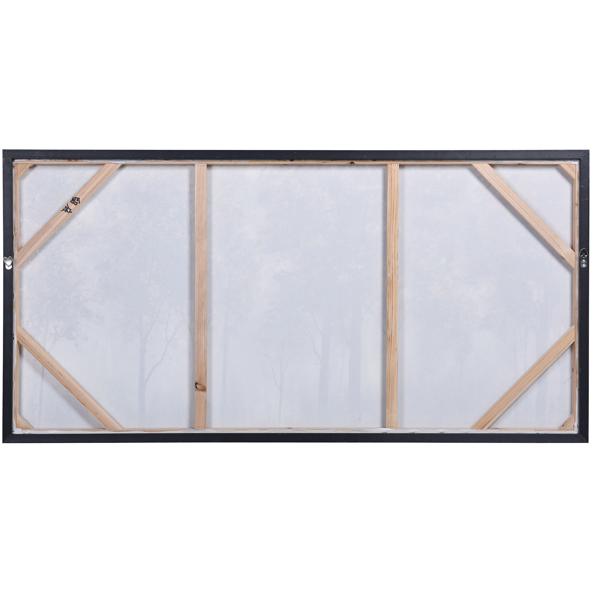 Plantation Trees White-Brown-Grey Multi-Color-Acrylic Accents Wall Art