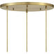 Pixie LED 30 inch Brushed Gold Chandelier Ceiling Light