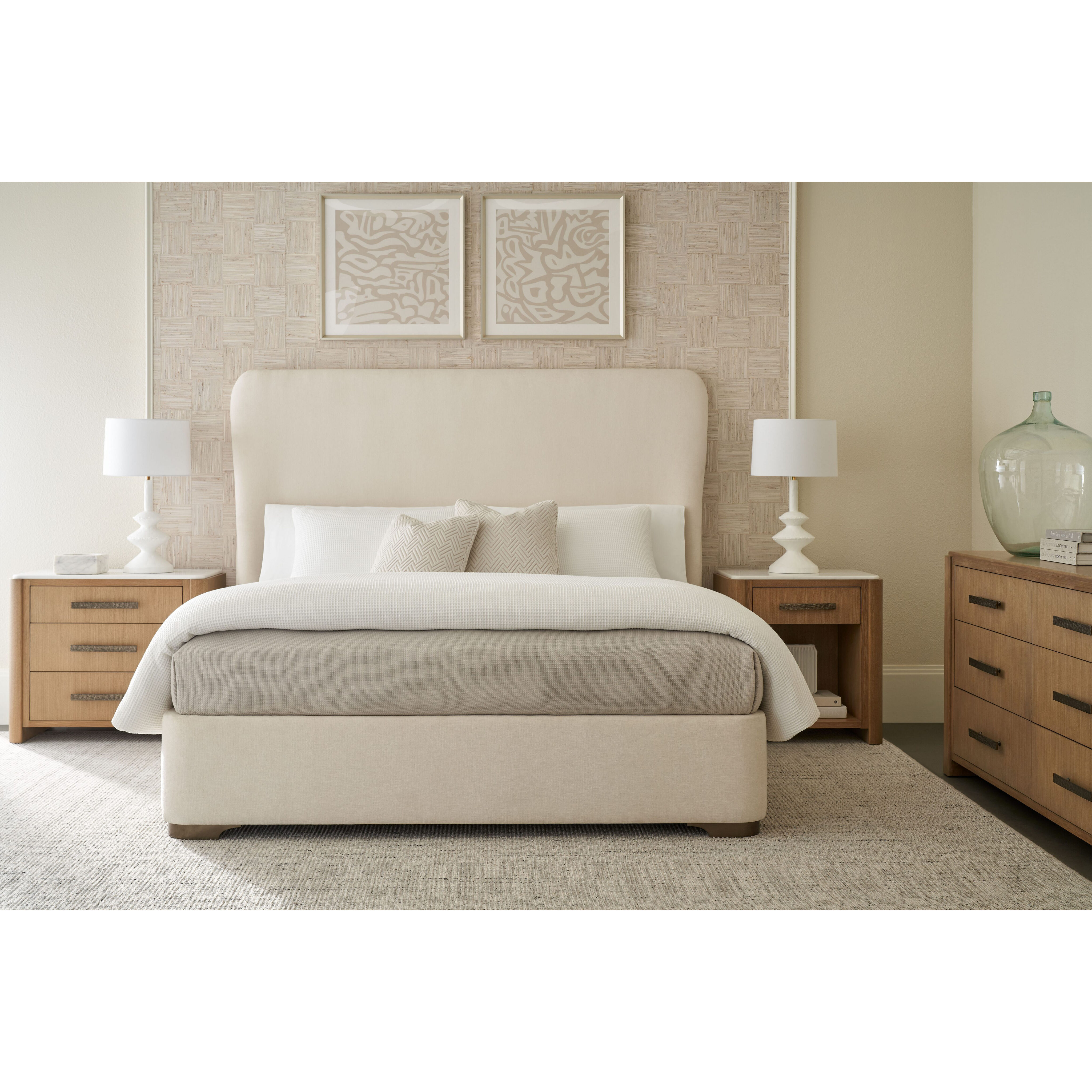 Essence Mayfair US King Bed, Wooden, Upholstered