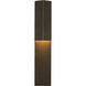 Kelly Wearstler Rega LED 24 inch Bronze Outdoor Folded Sconce