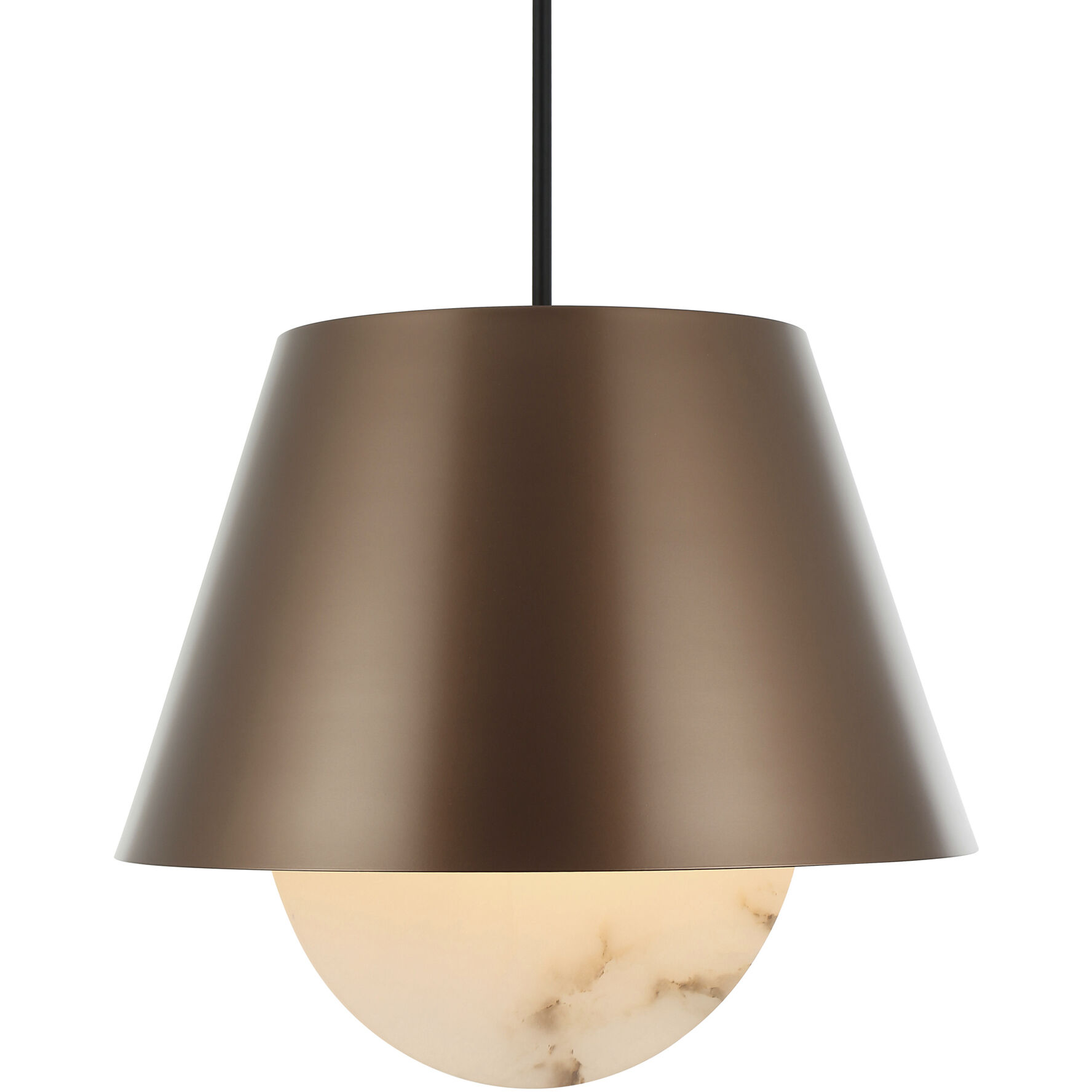 Rock On 6 Light 26 inch Brontourage and Matte Black Pendant Ceiling Light