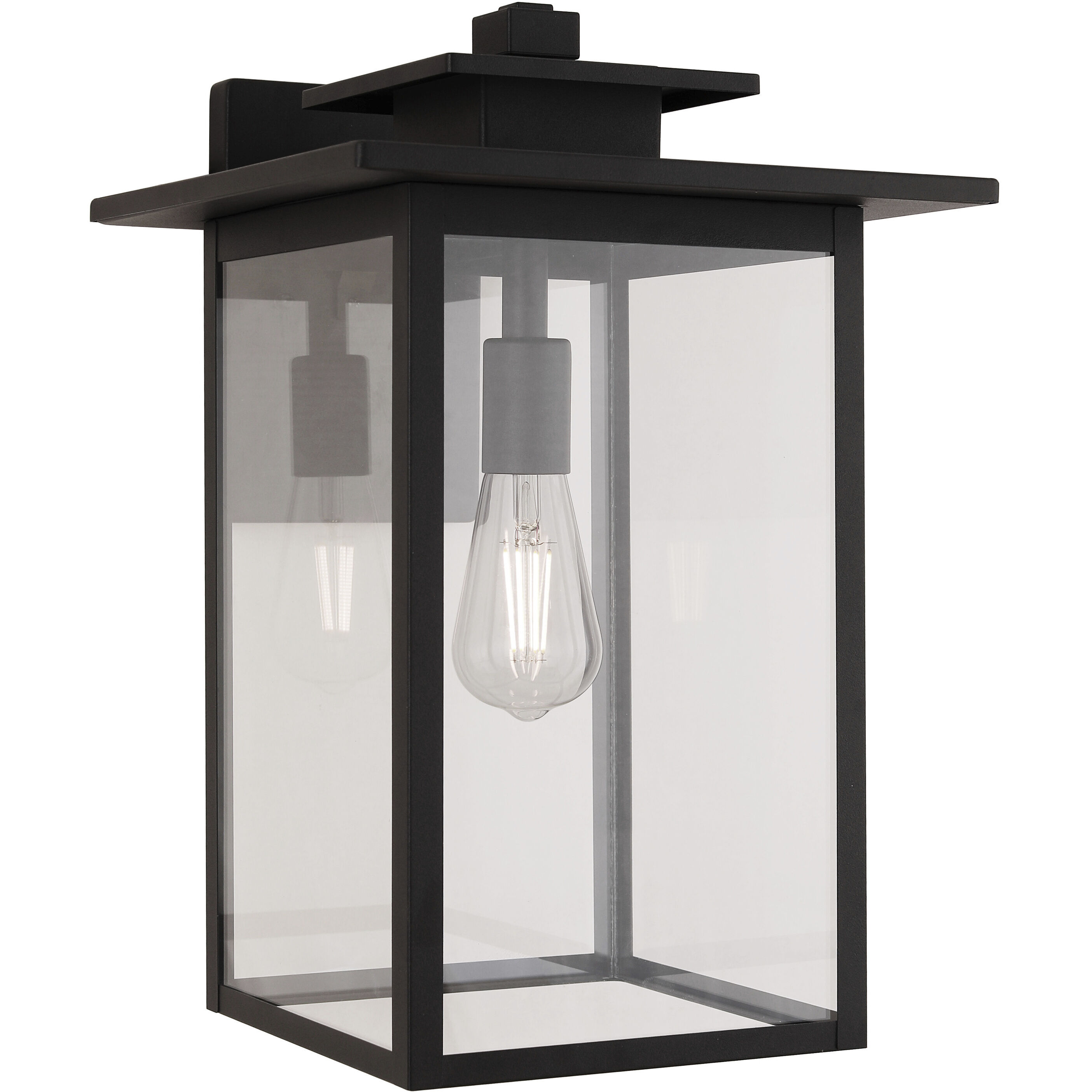 Rock Creek 1 Light 17.25 inch Textured Black Outdoor Wall Lantern