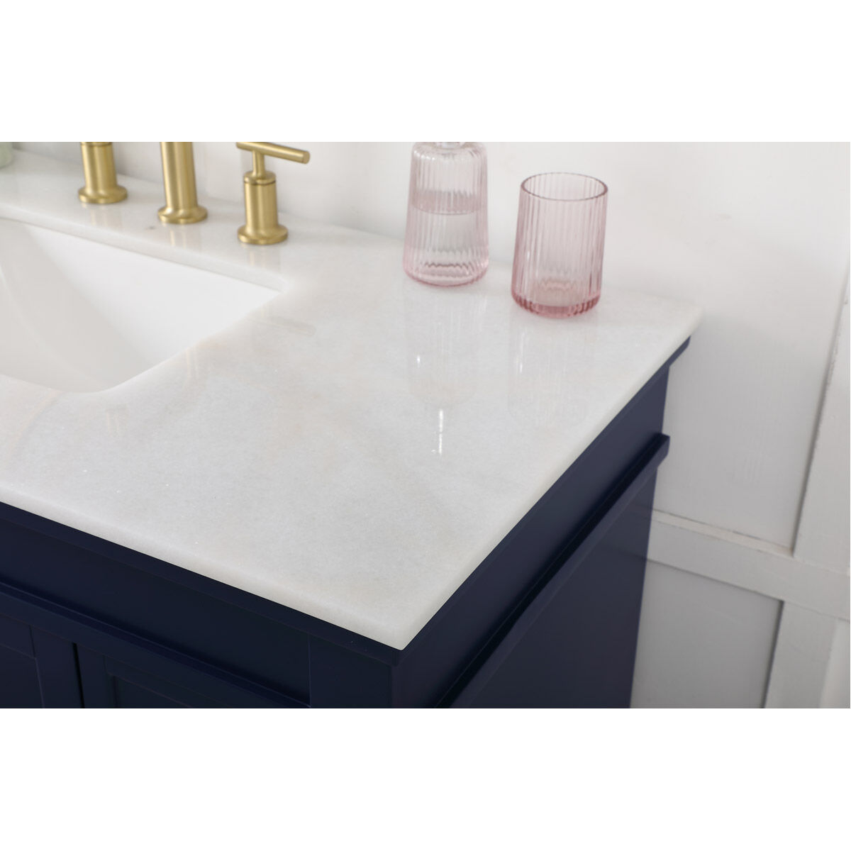 Lexington 42 X 21.5 X 35 inch Blue Vanity Sink Set