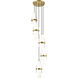 Cayden 5 Light 12 inch Modern Gold Chandelier Ceiling Light