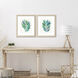 Palm Frond Flow Turquoise and Blue and Green Framed Art, Propac