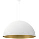 Elias LED 47.25 inch Matte White Pendant Ceiling Light