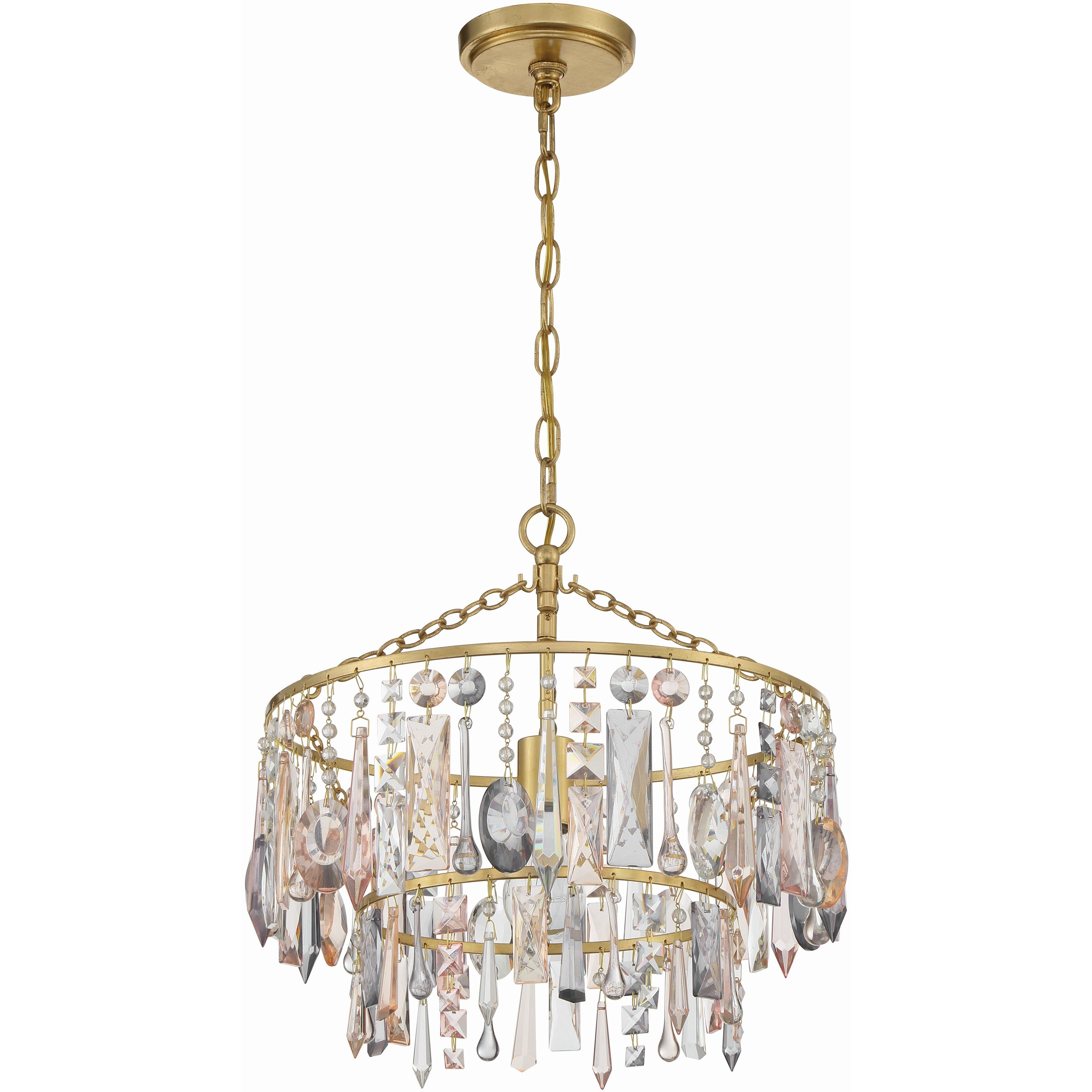 Elsa 1 Light 15 inch Antique Gold Chandelier Ceiling Light