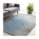 Amadeo 87 X 63 inch Denim/Light Gray/Medium Gray/Dark Brown/Black Rugs, Polypropylene and Polyester