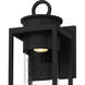 Donegal 1 Light 19 inch Matte Black Outdoor Wall Lantern, Large