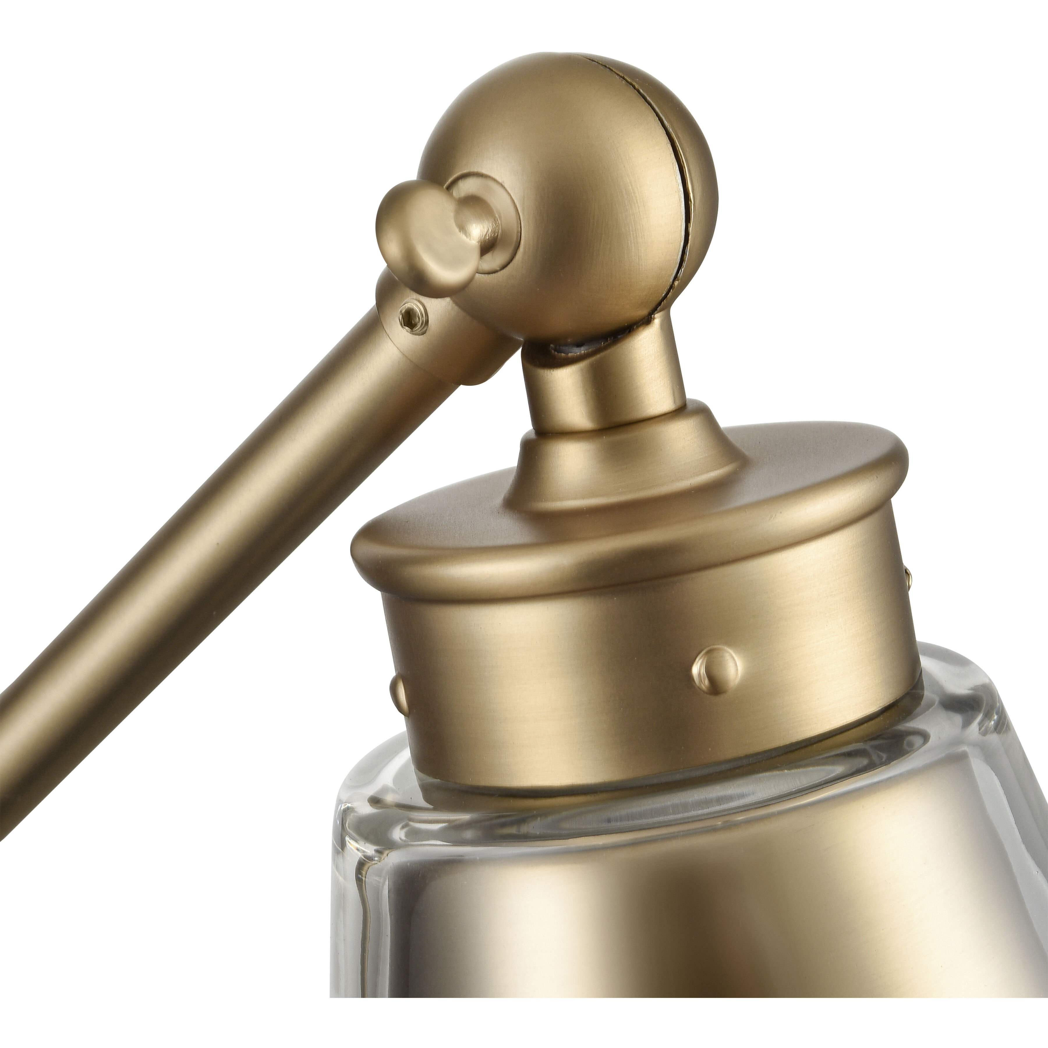 Albany 17.5 inch 60 watt Brushed Gold Swingarm Sconce Wall Light