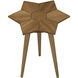 Petal 26 X 20 inch Gold Teak Side Table