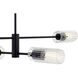 Velestino 4 Light 5.25 inch Black Chandelier Linear Ceiling Light
