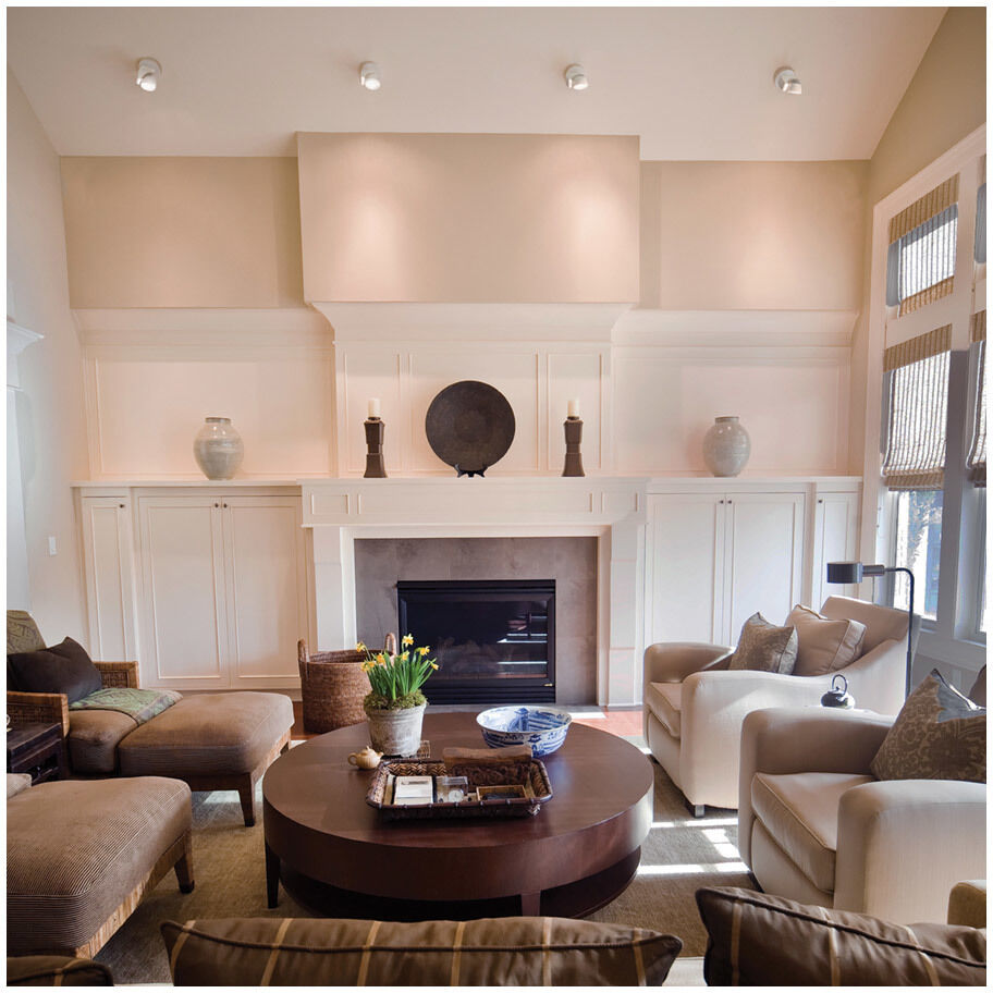 Reflex LED 4.5 inch Black Flush Mount Ceiling Light in 3500K