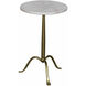 Cosmopolitan 24 X 15 inch Antique Brass Side Table
