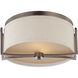 Gemini 2 Light 14.75 inch Hazel Bronze Flush Mount Ceiling Light