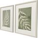 Palm Leaf Green and Beige Framed Art, Propac