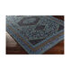 Zahra 102 X 66 inch Navy/Dark Blue/Dark Brown/Teal/Charcoal Rugs, Wool