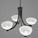Domain 4 Light 29 inch Matte Black Chandelier Ceiling Light
