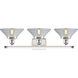 Ballston Orwell LED 26 inch White and Polished Chrome Bath Vanity Light Wall Light in Clear Glass, Ballston