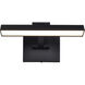 Hazel LED 12.2 inch Black Vanity Wall Light