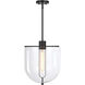 Skylar LED 15 inch Matte Black Down Pendant Ceiling Light