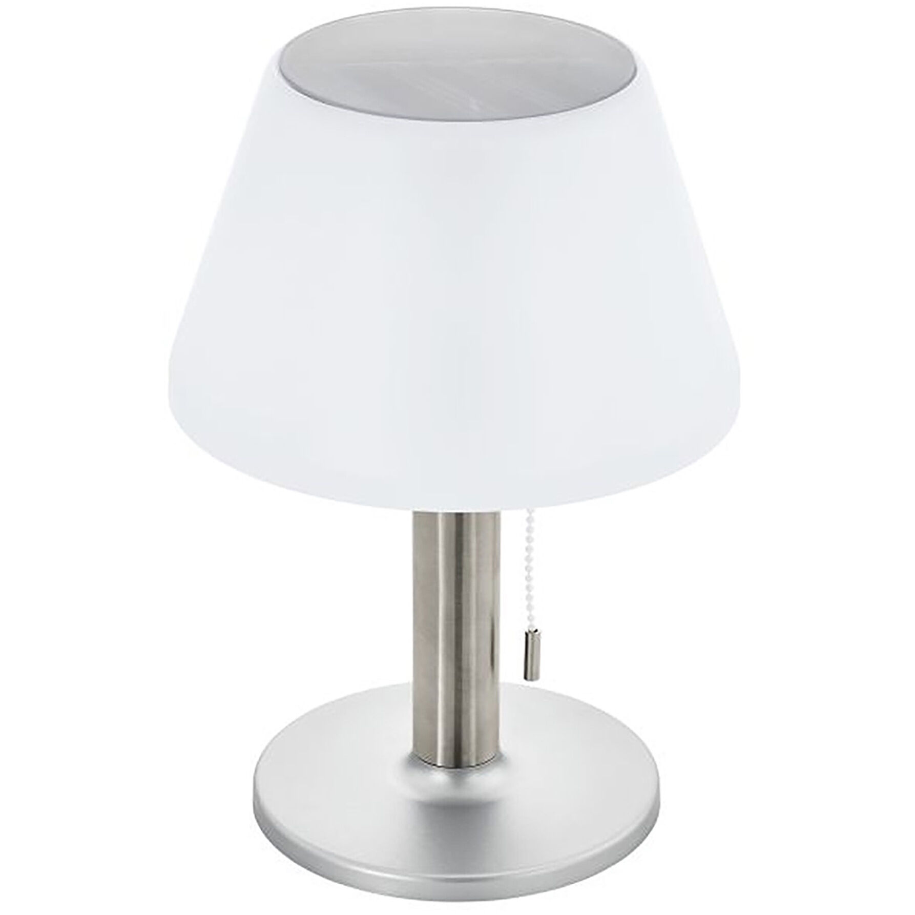 Solar 11.4 inch 0.20 watt Silver Outdoor Table Light