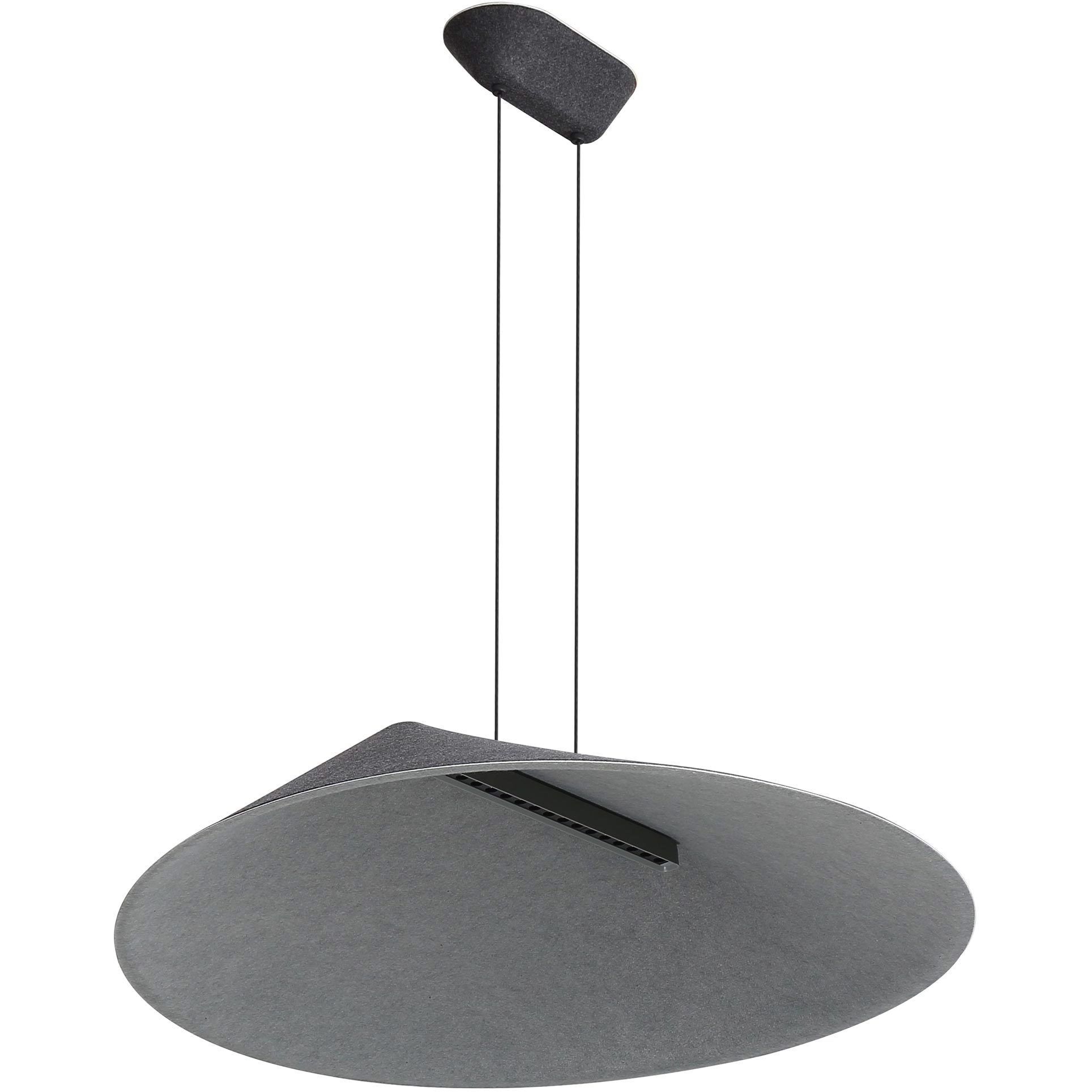 Faroe Pendant Ceiling Light in Flecked Black/Grey