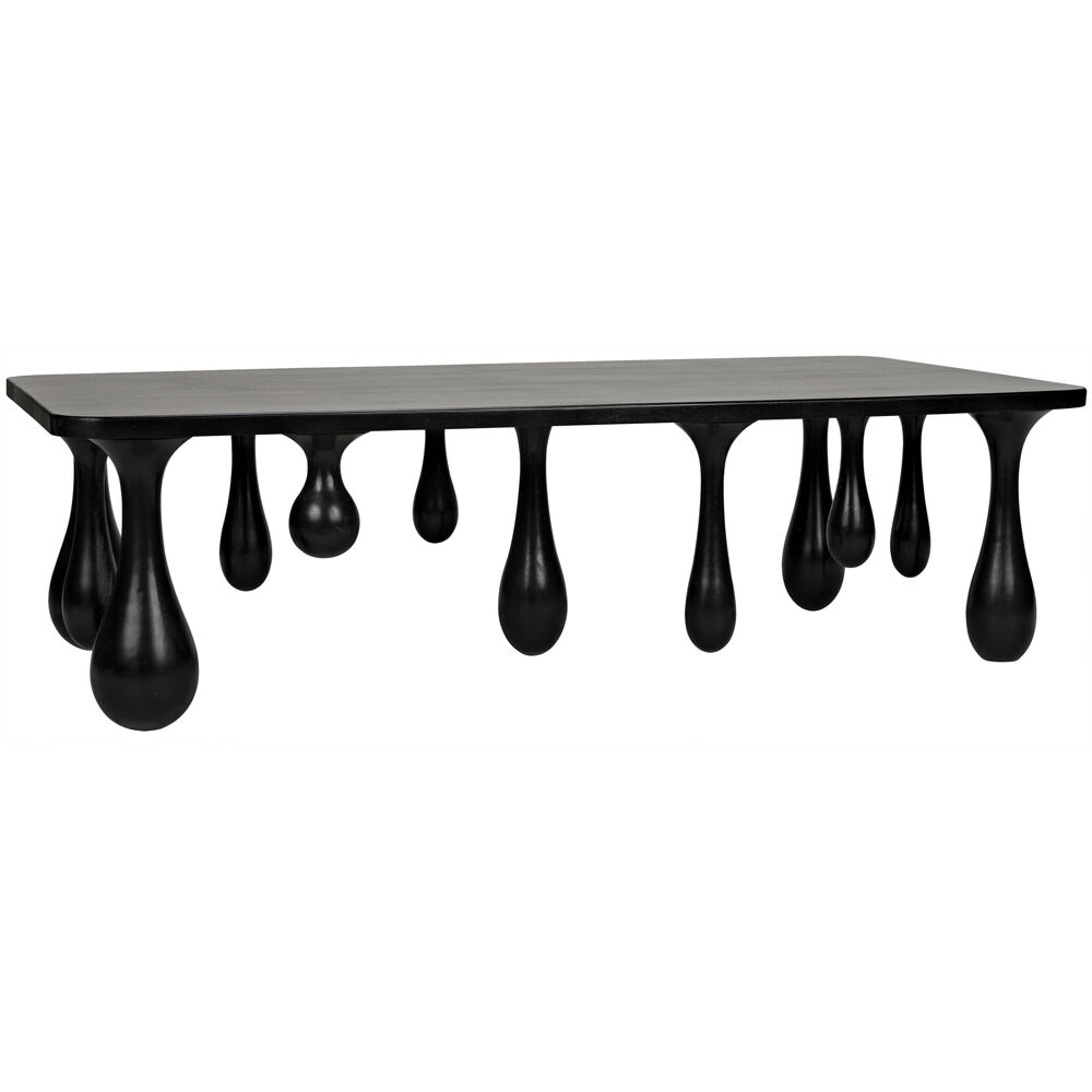 Drop 64 X 33 inch Hand Rubbed Black Coffee Table